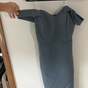 Blue Tight Fitted Formal Dress